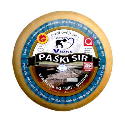 Paški ovčji sir 1/2 koluta 