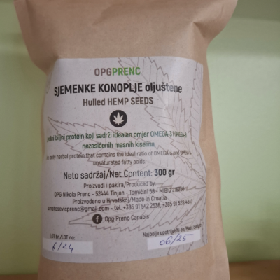 Sjemenke konoplje oljuštene