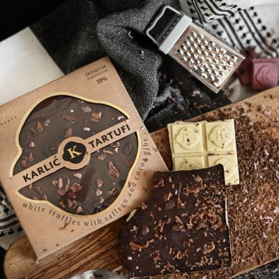 Dark čokolada s bijelim tartufom 70g